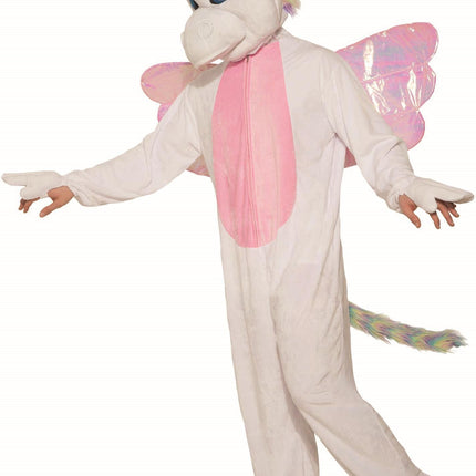 Mythical Unicorn White Fantasy Mascot Costume for Adults