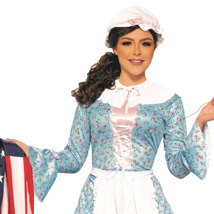 Betsy Ross Costume Founding Woman Adult Patriotic Attire X-Large