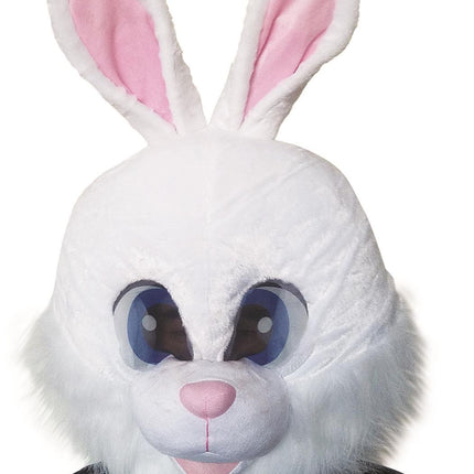 Large Plush Bunny Mascot Head White Mask