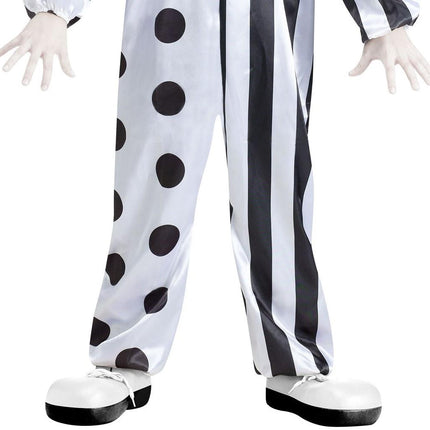 Black and White Killer Clown Child Costume