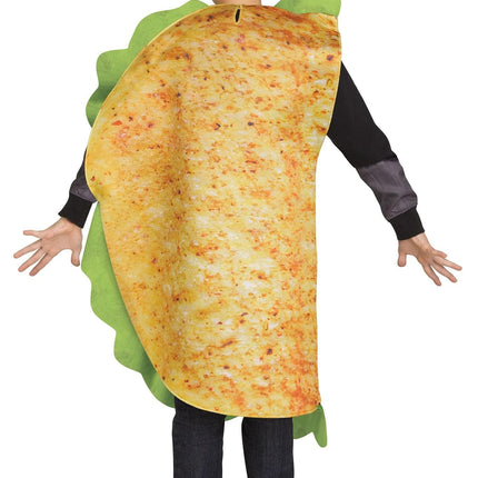 Festive Screen Print Taco Child Mexican Food Costume
