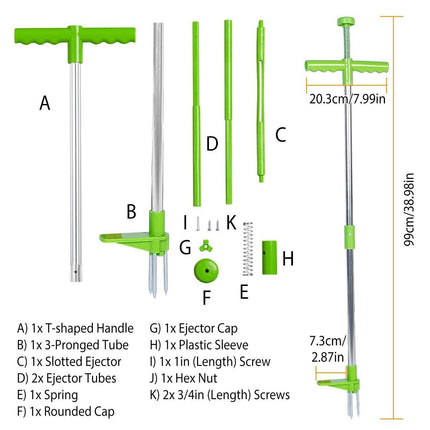 38.98" Weed Puller Twister Stand Up Root Removal