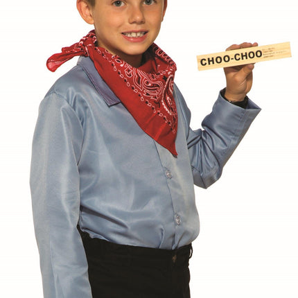 Train Engineer Costume Kit Bandanna, Hat and Whistle