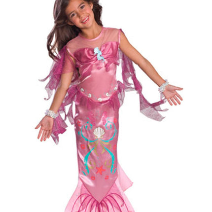 Pink Mermaid Child Girls Costume Size Small 4-6