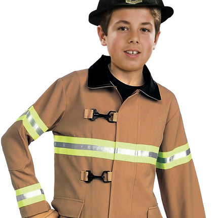 Kids Firefighter Fireman Child Costume Toddler Size 2-4