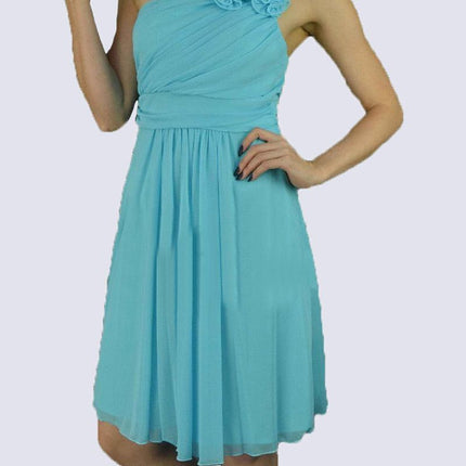 CLEARANCE - Cinderella Divine 3909 One Shoulder Chiffon Dress (Size 2XL)