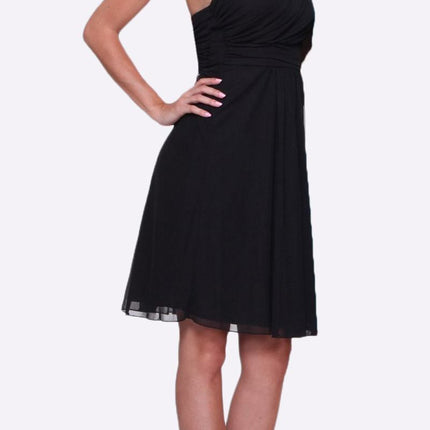 CLEARANCE - Cinderella Divine 3909 One Shoulder Chiffon Dress (Size 2XL)