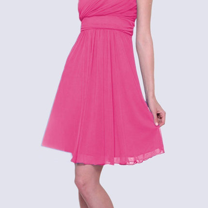 CLEARANCE - Cinderella Divine 3909 One Shoulder Chiffon Dress (Size 2XL)