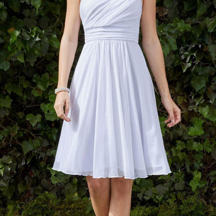 CLEARANCE - Cinderella Divine 3909 One Shoulder Chiffon Dress (Size 2XL)
