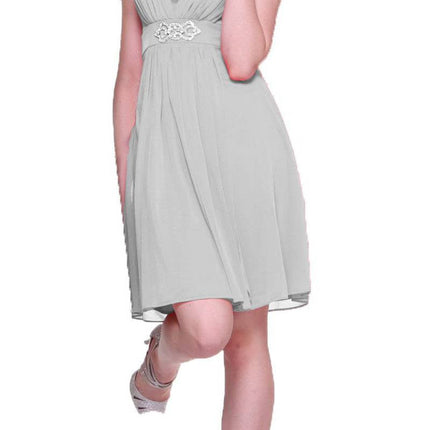 CLEARANCE - Cinderella Divine 3915 Chiffon Dress Knee Length (Size XL)