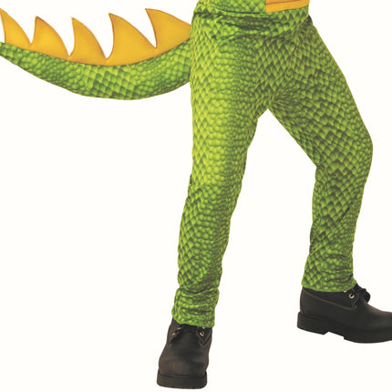 Green and Yellow Dragon Dinosaur Child Costume Small
