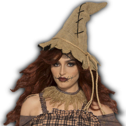 Burlap Scarecrow Costume Hat