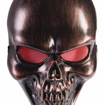 Bronze Skull Adult Face Mask