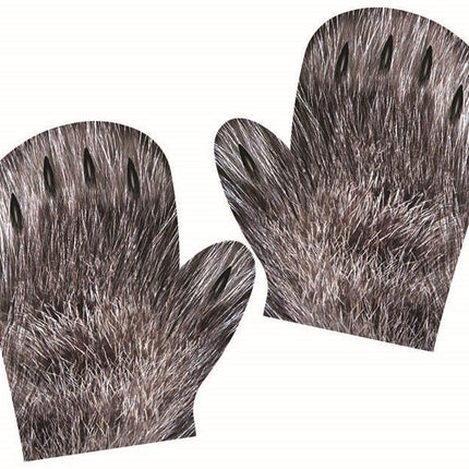 Child Werewolf Screen Print Monster Gloves Gloves