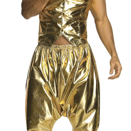 Gold Baggy MC Hammer Style Pants Costume Accessory