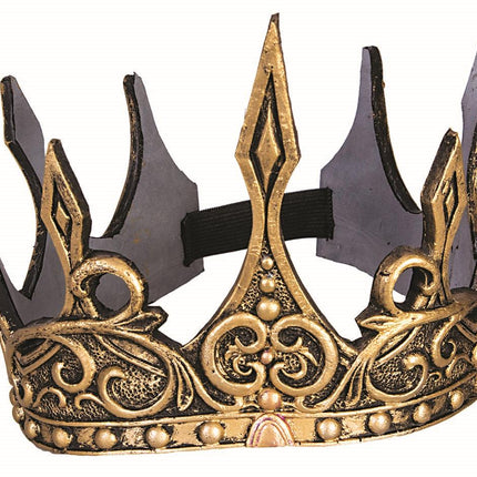 Gold Foam King or Queen Gothic Royalty Crown