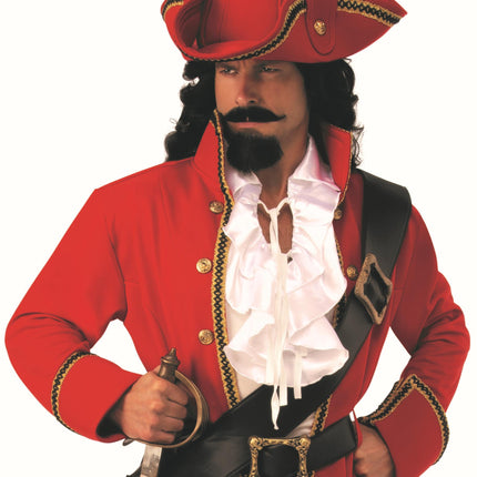 Pirate Captain Hook Red Coat Adult Mens Costume