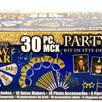 New Years Party 30 Piece Party Kit