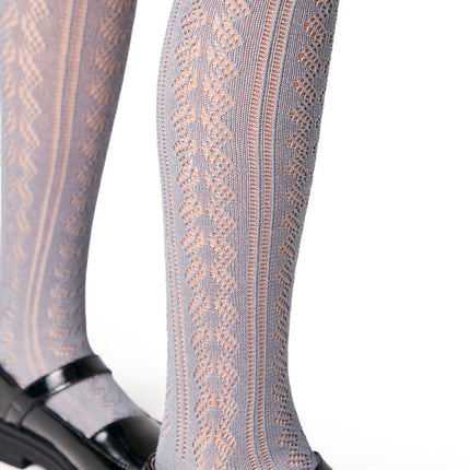 Conte-Kids Cotton Tights Miss 617 - Lace Pattern