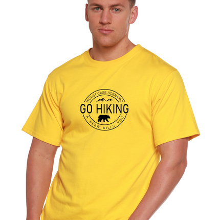 Go Hiking Men's Bamboo Viscose/Organic Cotton Short Sleeve Graphic T-Shirt