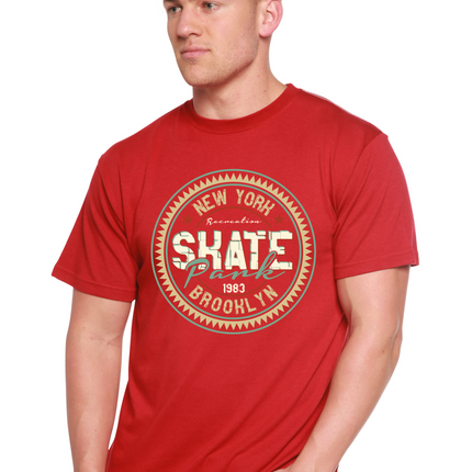 New York Skate Pank Men's Bamboo Viscose/Organic Cotton Short Sleeve Graphic T-Shirt