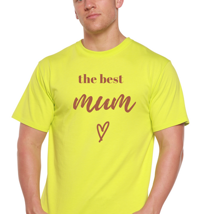 The Best Mum Unisex Bamboo Viscose/Organic Cotton Short Sleeve Graphic T-Shirt