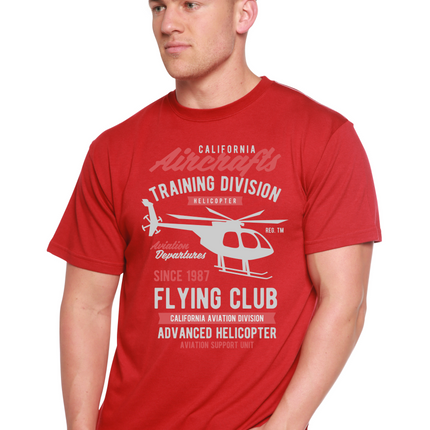 California Aircraft Men's Bamboo Viscose/Organic Cotton Short Sleeve Graphic T-Shirt