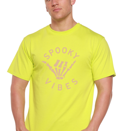 Spooky Vibes Men's Bamboo Viscose/Organic Cotton Short Sleeve Graphic T-Shirt