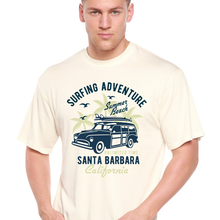 Surfing Adventure Spun Bamboo® Men's Bamboo Viscose/Organic Cotton Short Sleeve Graphic T-Shirt