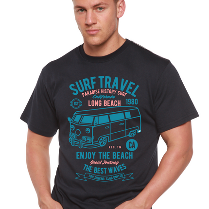 Surf Travel Spun Bamboo® Men's Bamboo Viscose/Organic Cotton Short Sleeve Graphic T-Shirt
