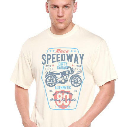Speedway Motorcycle Spun Bamboo® Men's Bamboo Viscose/Organic Cotton Short Sleeve Graphic T-Shirt