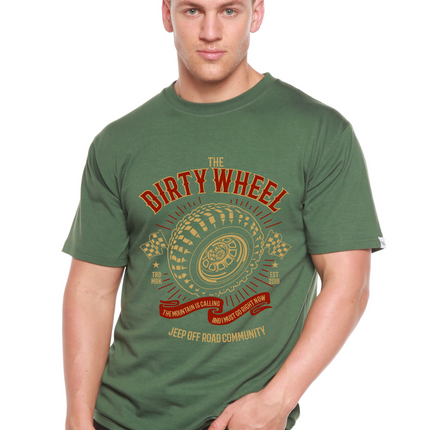 The Dirty Wheel Spun Bamboo® Men's Bamboo Viscose/Organic Cotton Short Sleeve Graphic T-Shirt