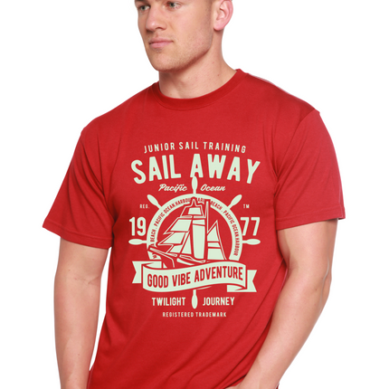 Sail Away Spun Bamboo® Men's Bamboo Viscose/Organic Cotton Short Sleeve Graphic T-Shirt