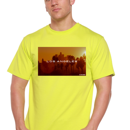 Los Angeles Unisex Bamboo Viscose/Organic Cotton Short Sleeve Graphic T-Shirt