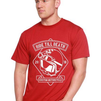 Ride Till Death Spun Bamboo® Men's Bamboo Viscose/Organic Cotton Short Sleeve Graphic T-Shirt