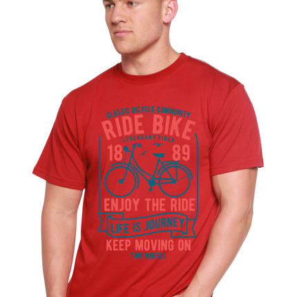 Ride Bike Spun Bamboo® Men's Bamboo Viscose/Organic Cotton Short Sleeve Graphic T-Shirt