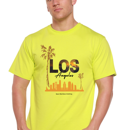 Los Angeles Unisex Bamboo Viscose/Organic Cotton Short Sleeve Graphic T-Shirt