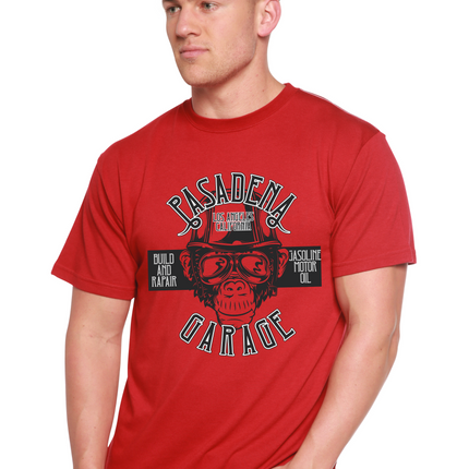 Pasadena Garage Men's Bamboo Viscose/Organic Cotton Short Sleeve Graphic T-Shirt