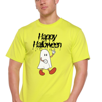 Happy Halloween Men's Bamboo Viscose/Organic Cotton Short Sleeve Graphic T-Shirt