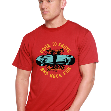 New York Skatepark Men's Bamboo Viscose/Organic Cotton Short Sleeve Graphic T-Shirt