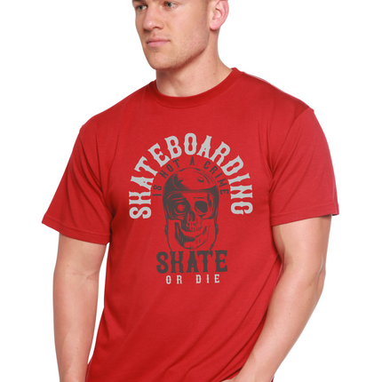 Skate Boarding Men's Bamboo Viscose/Organic Cotton Short Sleeve Graphic T-Shirt