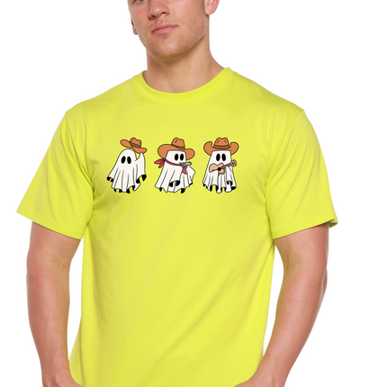 Cowboy Ghosts Unisex Bamboo Viscose/Organic Cotton Short Sleeve Graphic T-Shirt