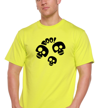 Halloween Boo Unisex Bamboo Viscose/Organic Cotton Short Sleeve Graphic T-Shirt