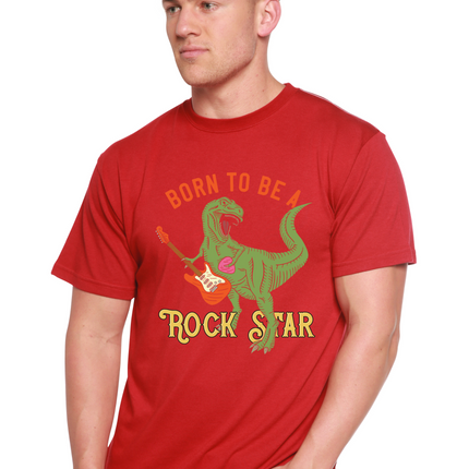Born To Be A Rock Star Men's Bamboo Viscose/Organic Cotton Short Sleeve Graphic T-Shirt