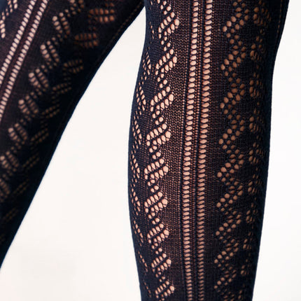 Conte-Kids Cotton Tights Miss 617 - Lace Pattern
