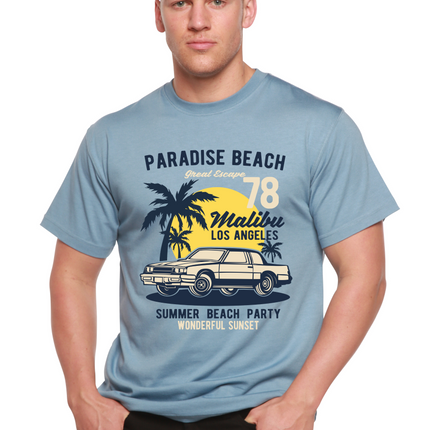 Paradise Beach Spun Bamboo® Men's Bamboo Viscose/Organic Cotton Short Sleeve Graphic T-Shirt