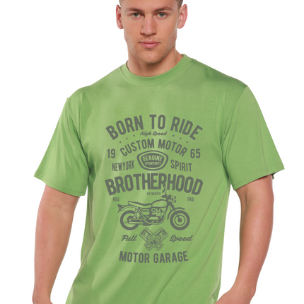Motorcycle Brotherhood Men's Bamboo Viscose/Organic Cotton Short Sleeve Graphic T-Shirt