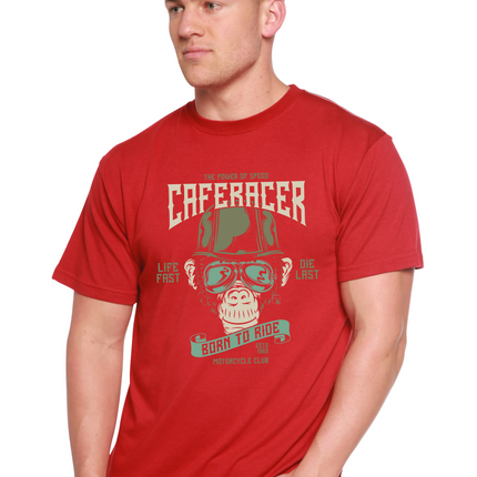 CafeRacer Men's Bamboo Viscose/Organic Cotton Short Sleeve Graphic T-Shirt