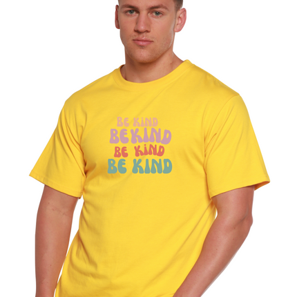 Be Kind Men's Bamboo Viscose/Organic Cotton Short Sleeve Graphic T-Shirt