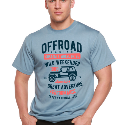 Off Road Racing Spun Bamboo® Men's Bamboo Viscose/Organic Cotton Short Sleeve Graphic T-Shirt
